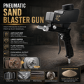 ✨Portable Sand Blaster Gun Kit, Pneumatic Tool for Rust Removal