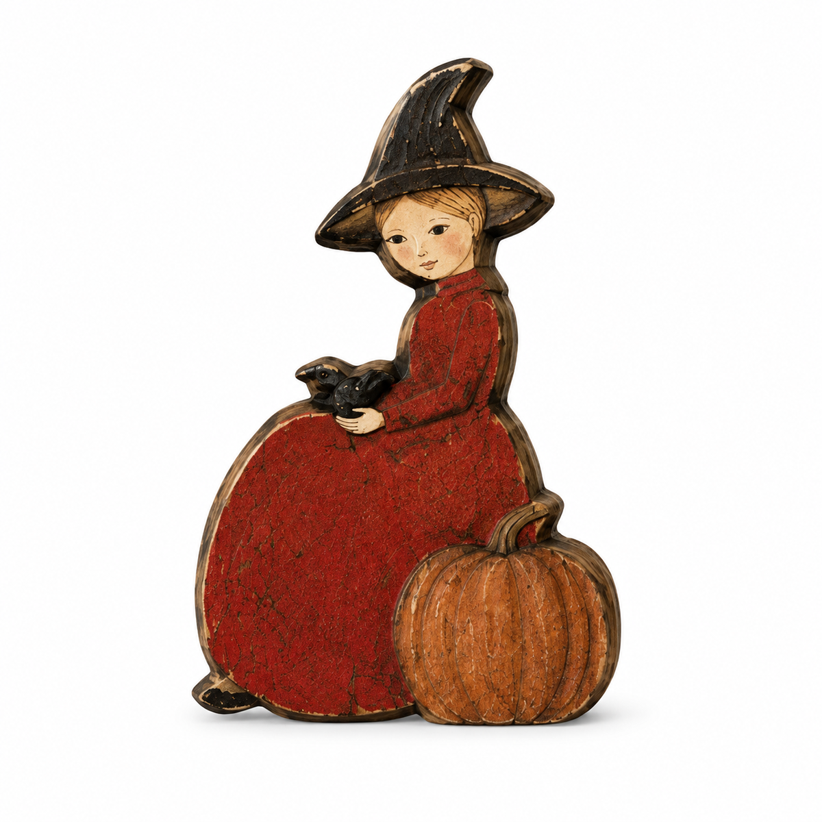 Vintage Halloween Character Wooden Tabletop Decor
