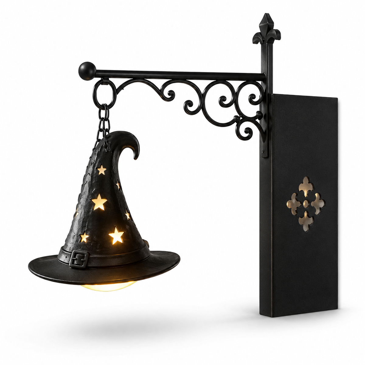 Lighted Halloween Hanging Bookshelf Sign Bookend