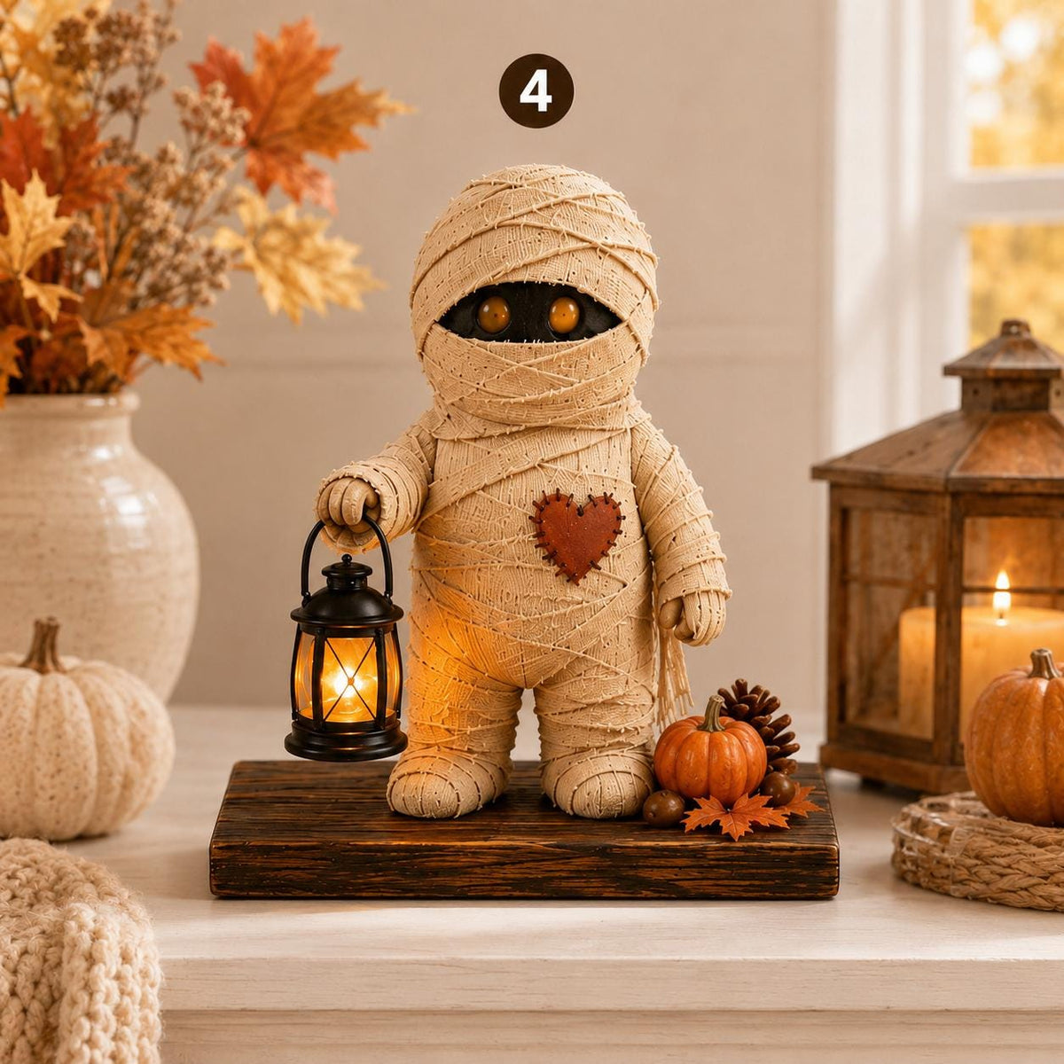 Spooky Figurine Halloween Sign