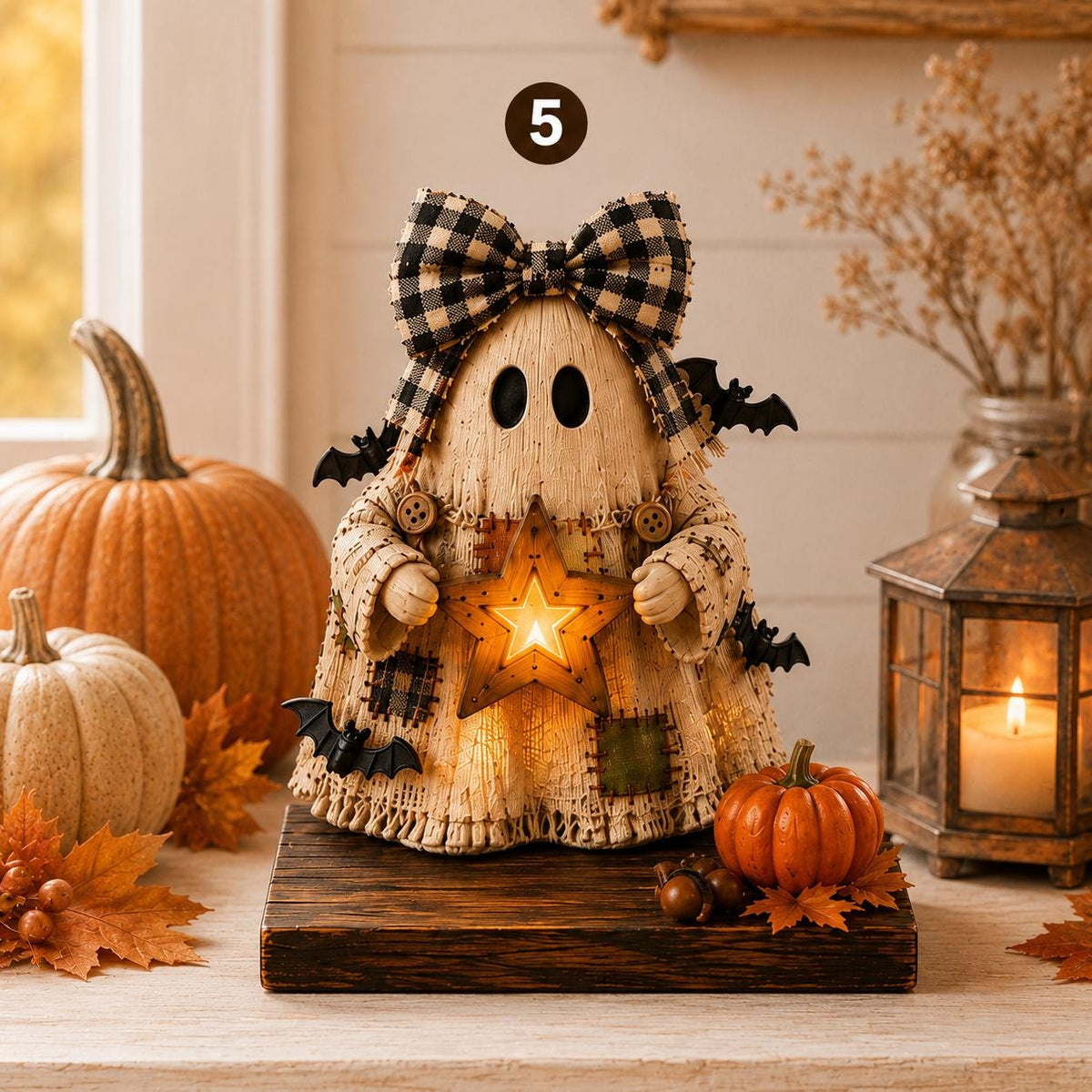 Spooky Figurine Halloween Sign