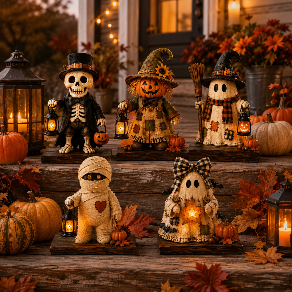 Spooky Figurine Halloween Sign