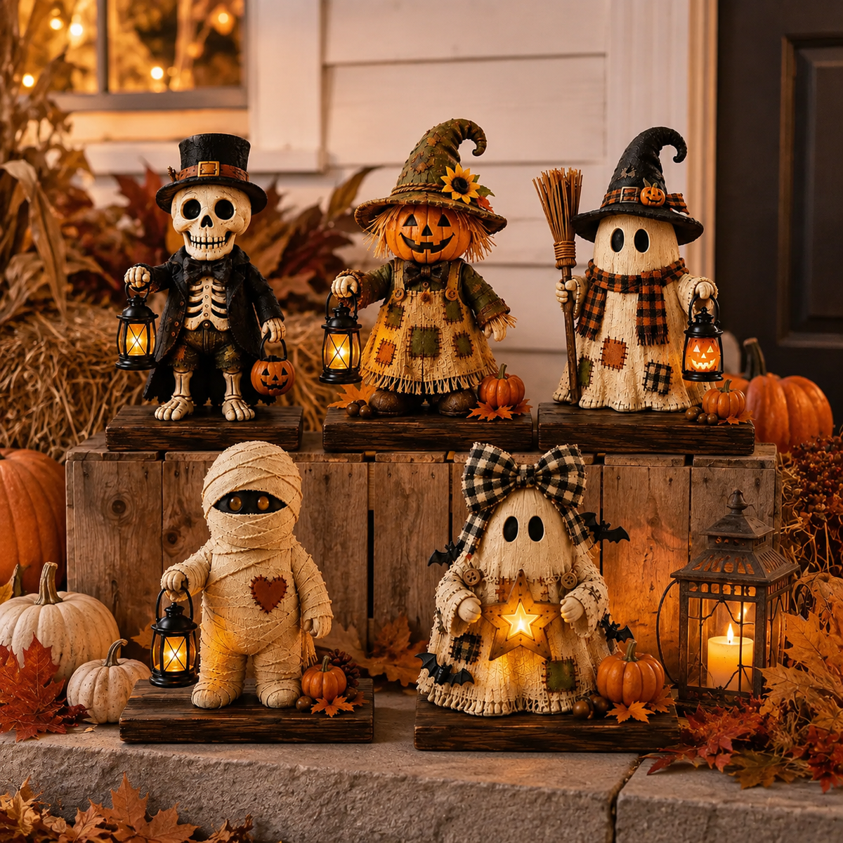 Spooky Figurine Halloween Sign