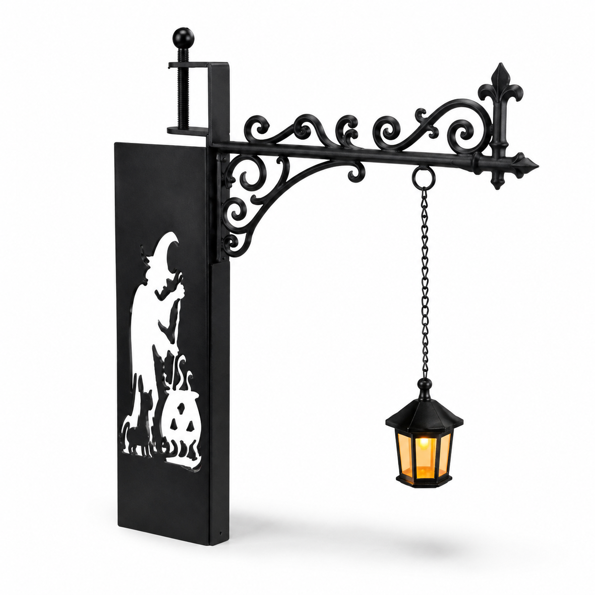 Lighted Halloween Hanging Bookshelf Sign Bookend